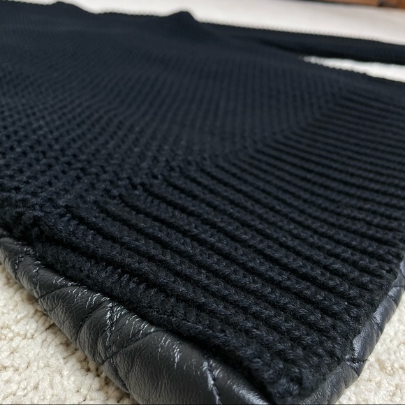 Brian Dales Quilted Genuine Leather and Knitted Jacket - Picture 10 of 17